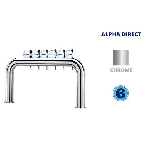 AZUR PONT 6T CHROME - NON LUM - ALPHA DIRECT