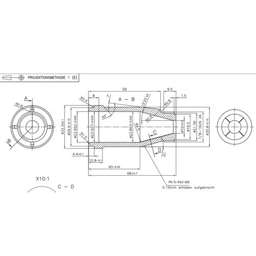 KOMPENSATROHÜLSE FÜR BT100 HAHN