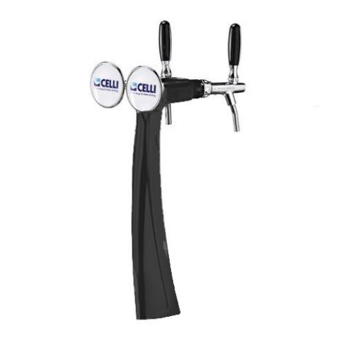 FALCO TWR 2WAYS MATT BLACK BRASS W.SERRATED TUBES 5X6+REC+12