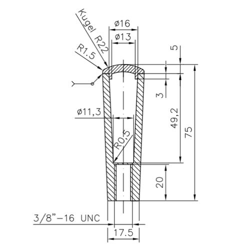 KUNSTSTOFFGRIFF FÜR BT SERIE