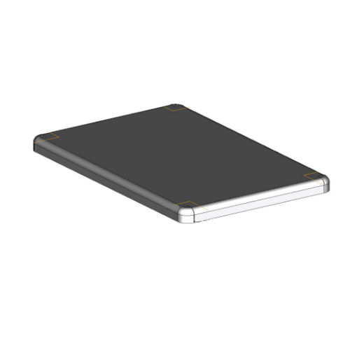 DECKEL EDELSTAHL LINUS 120