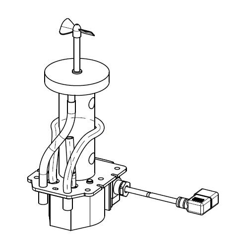 AGIT. MOTOR/PUMP SC RIO7 220-50 +F 7 m TE25/35/50 12,7-1/2 u