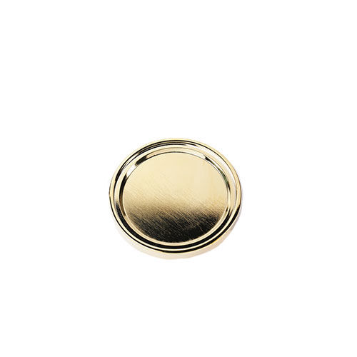 ROUND 2-SIDE  BADGE HOL. GOLDPL. ZAMAK D.90 M5 (ONLY PLATE H