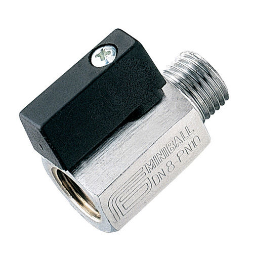 BALL SHUTOFF VALVE THREAD. F7/16" - M7/16" UNF THREAD OUTLET