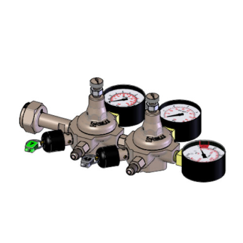 CO2 REDUCER 2 OUT.7/16 3/4 CYLINDER CONNECTION+VALVE
