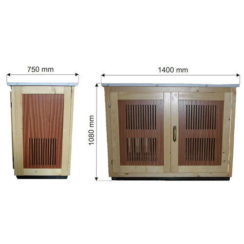 DEMOUNTABLE BAR COUNTERCLEAR +DARK WOOD COVERING 140x80x108
