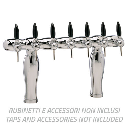 JULIETTE CHROMEPL BRIDGE T. 5/8 7 WAYS  7X8 REC. + LED MED