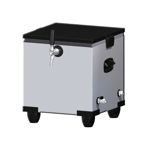 REFRIGERATING COOL BOX WITH 2 COILS AND 2 TAPS