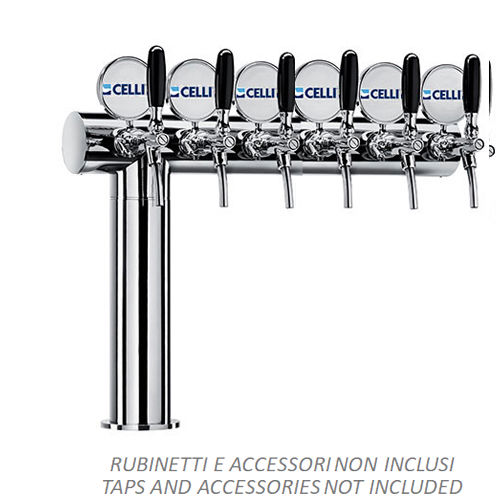 "AZUR ""T""/LEFT 6 WAYS PLASTIC PRODUCT/REC.TUBE 6,7X9,5 PL.