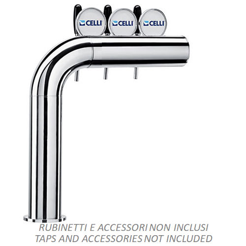 ZAPFSAEULE AZUR FAHENFOERMIG EDELSTAHL 3LTG.+BEGLEITKUEHLUNG