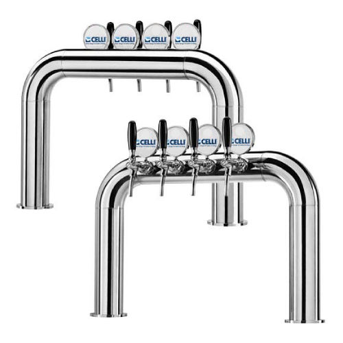 AZUR BRIDGE 4 WAYS W.PLASTIC TUBES & REC.+LED BADGE-HOLDERS