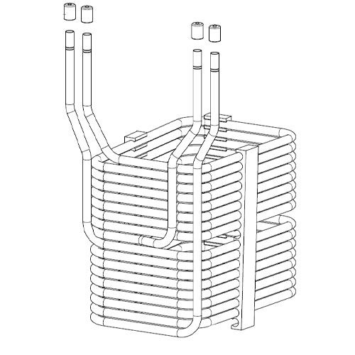 DOPPELTE KUEHLSCHLANGE 1.+2.LEITUNG FUER TE-15/L  7X8MM