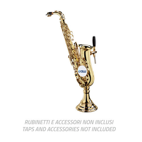 SAX GOLDPL. BRASS WITH AL. TUBE + BADGEHOLDER