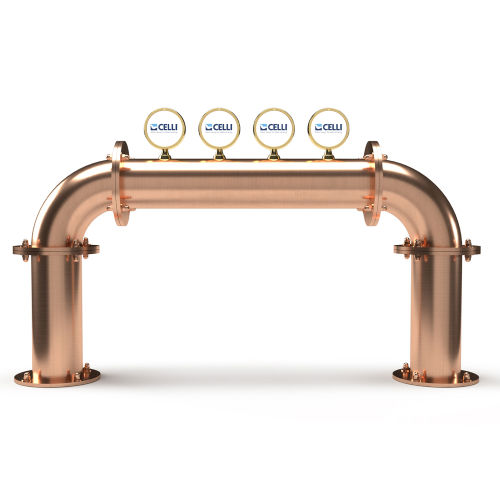 BRAUHAUS ZAPFSAEULE BRUECKE EDELSTAHL VERKUPFERT 4LTG, LETIU