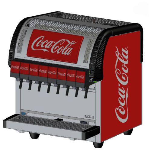 OVERCOUNTER JOY65/15 COCA COLA R290 3/4HP 8 LANCER VALVES LV