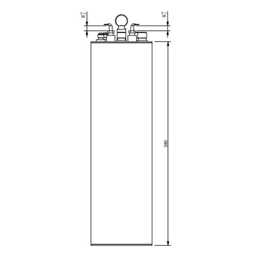 "3.5 Lt. ST. STEEL CARBONATOR W/LEVEL PROBES-SODA RECIRC. M3