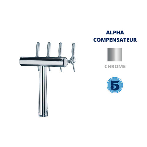 C/HAVANA 5V + ALPHA TAP INOX WITH COMPENSATOR