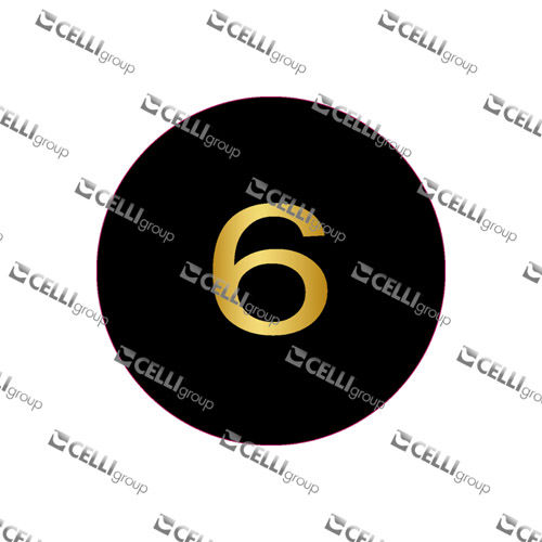 LENTILLE - NUMERO 6 SUR FOND NOIR