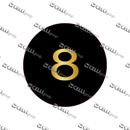 LENTILLE - NUMERO 8 SUR FOND NOIR