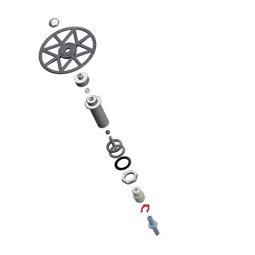 BAUSATZ: WASSERZUFUHR MESSING VERCHROMT STANDARMODELL FUER "