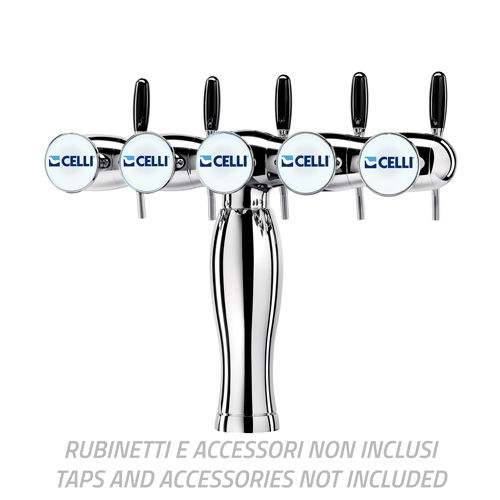 COLONNE JULIETTE CHROME 5 TIRAGES AVEC TUBES 7X8 ET RECIRCUL