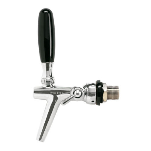 FC4 ST. STEEL BEERTAP WITH COMPENSATOR 1/2x35x7