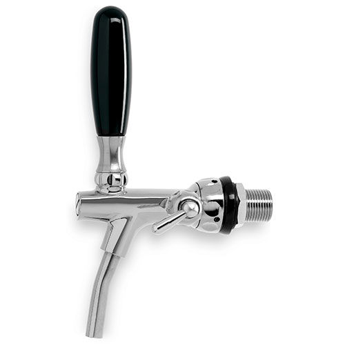 COMPENS. FC4 BEERTAP CHROM.BRASS ST.ST.SPOUT 1/2X35X7