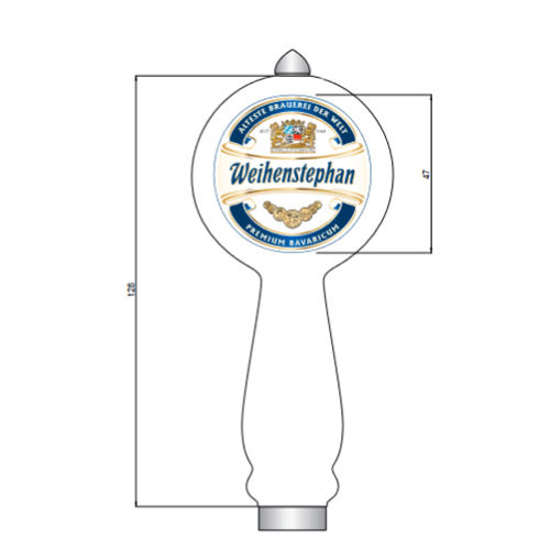 ARTIKELNUMMER 553795000 ZAPFHAHNGRIFF KERAMIK WEIHENSTEPHAN