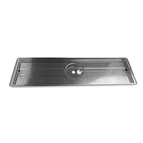OVERCOUNTER SS304 COMPL.DRIPTR.80x22 WITH CENTRAL GLASS WASH