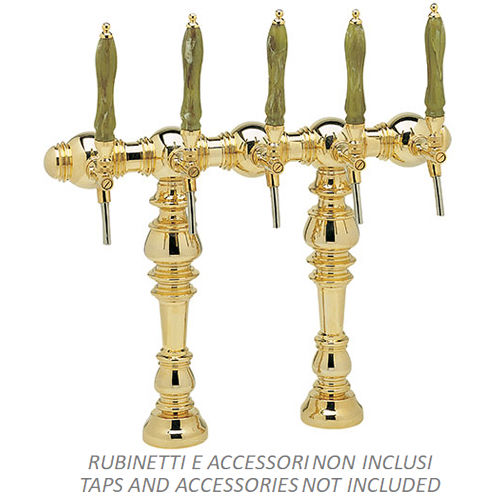 CELINE 107 GOLDPL. BRASS 5 WAYS 5/8 ST.STEEL TUBES 7X8+RECIR