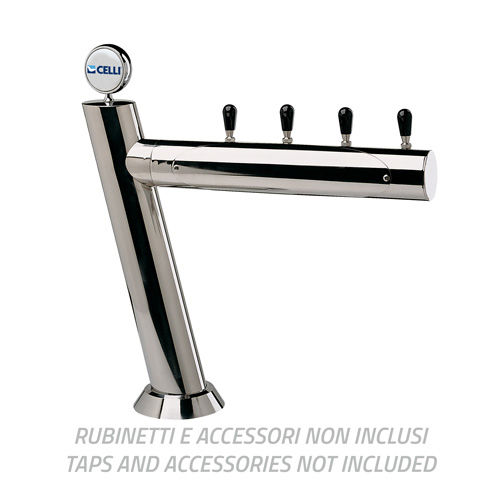 COLONNE ZENITH EN INOX POLI+JG D.E 9,5 4 TROUX 5/8 SANS TUYE