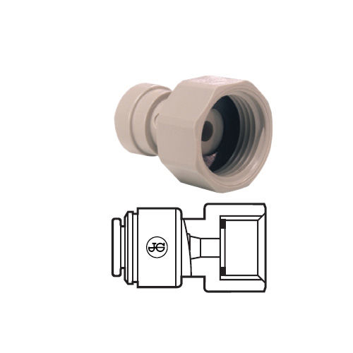 JG FEMALE ADAPTOR PI451613S THREAD F3/8"GAS-TUBE O.D.=12.7mm