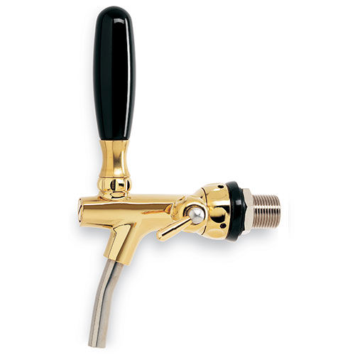 GRIFO FC4-AUTORETORNO-COMPENSADOR LATON DORADO PICO ACERO 5/