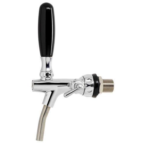 FC4 COMPENS.BEERTAP CHROM.BRASS 5/8X65X10 ST.STEEL SPOUT