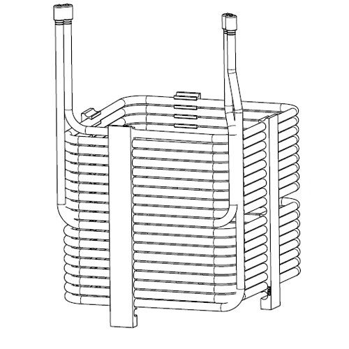 DOPPELTE KUEHLSCHLANGE 1.+2.LEITUNG 7x8mm  (2X6.5)