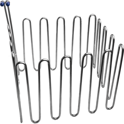 SERPENTIN INOX 316 D.6x5mm(8,5m)GREC-NIPPLES M7/16"CARREE-UN