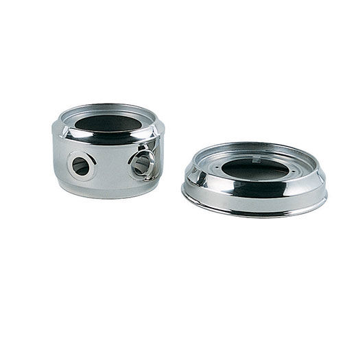 KIT TURNED ST. STEEL RINGS D.130 2 HOLES D=24 FOR FIX AMERIC