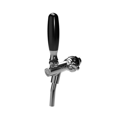 FC4 CHROMEPL. BRASS TAP WITH ST. STEEL SPOUT + HANDLE WITHOU