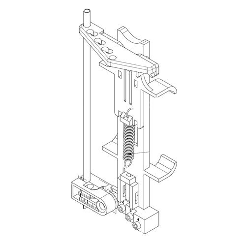 SUPPORT DE SONDE - SYSTEME D'ACCROCHE NOIR AVEC TUBE