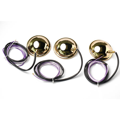LED ILLUMIN. KIT 3 SPOTS IN GOLDPL. BRASS