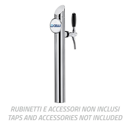 MOON-T ST. STEEL 1 WAY  5/8 TUBES 7X8 + REC.I + LED SPOT + B