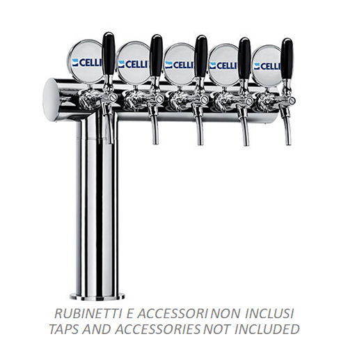 "AZUR ""T""/LEFT 5 WAYS PLASTIC PRODUCT/REC.TUBE 6,7X9,5 PL.