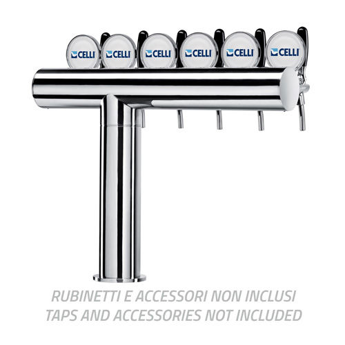 "AZUR ""T""/RIGHT 6 WAYS PLASTIC PRODUCT/REC.TUBE 6,7X9,5 PL