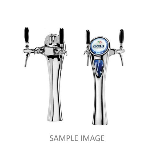 EOS TOWER CHROMED VITREOUS 2 WAYS WITH AL. TUBES + REC. 5/8