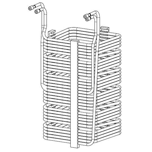 Doppelleitige Kühlschlange 3 und 4, 7x8mm (10+10)