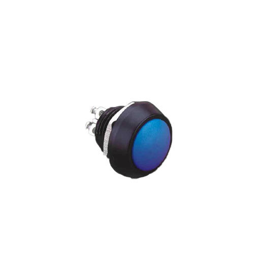 BLUE ROUND PUSH-BUTTON