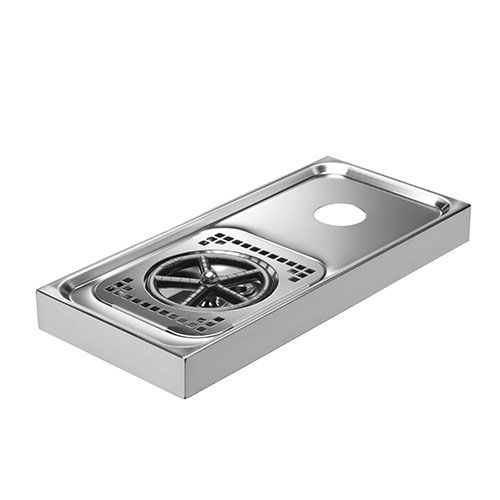 PLATEAU 180 x 400 INOX RV +V