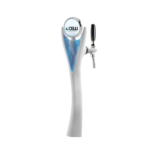 VALY ICE CHROMED ALUMINIUM 1 WAY 5X6 AL. TUBES + 12V LED BAD
