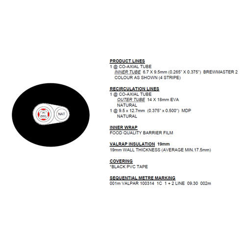 CO-AXIAL PYTHON  1 PRODUCT LINE+2RECIRC.LINES FG VRP012.26-1