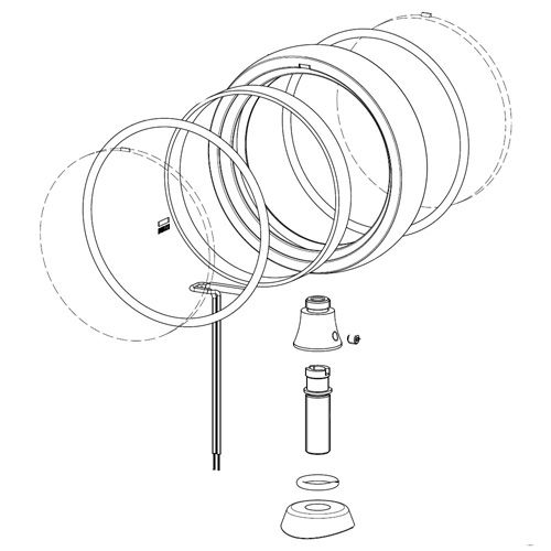 LED-PLAKETTENHALTER DOPPELSEITIG MESSING VERCHROMT M10 ANSCH